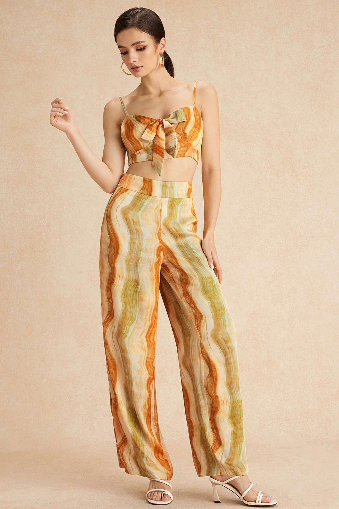 Tie Dye Print Trousers