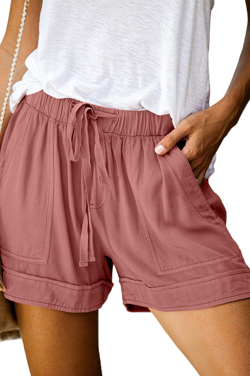 Casual Solid Straight Mid Waist Bottoms(12 Colors)