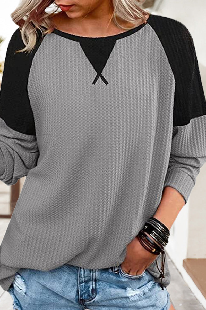 Fashion Street Solid Split Joint V Neck T-Shirts