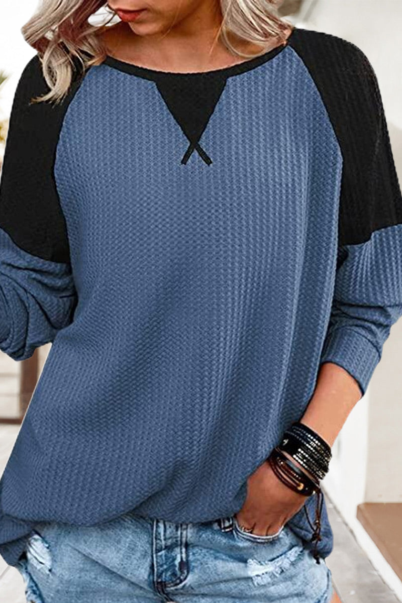 Fashion Street Solid Split Joint V Neck T-Shirts