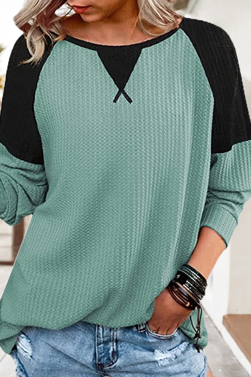 Fashion Street Solid Split Joint V Neck T-Shirts