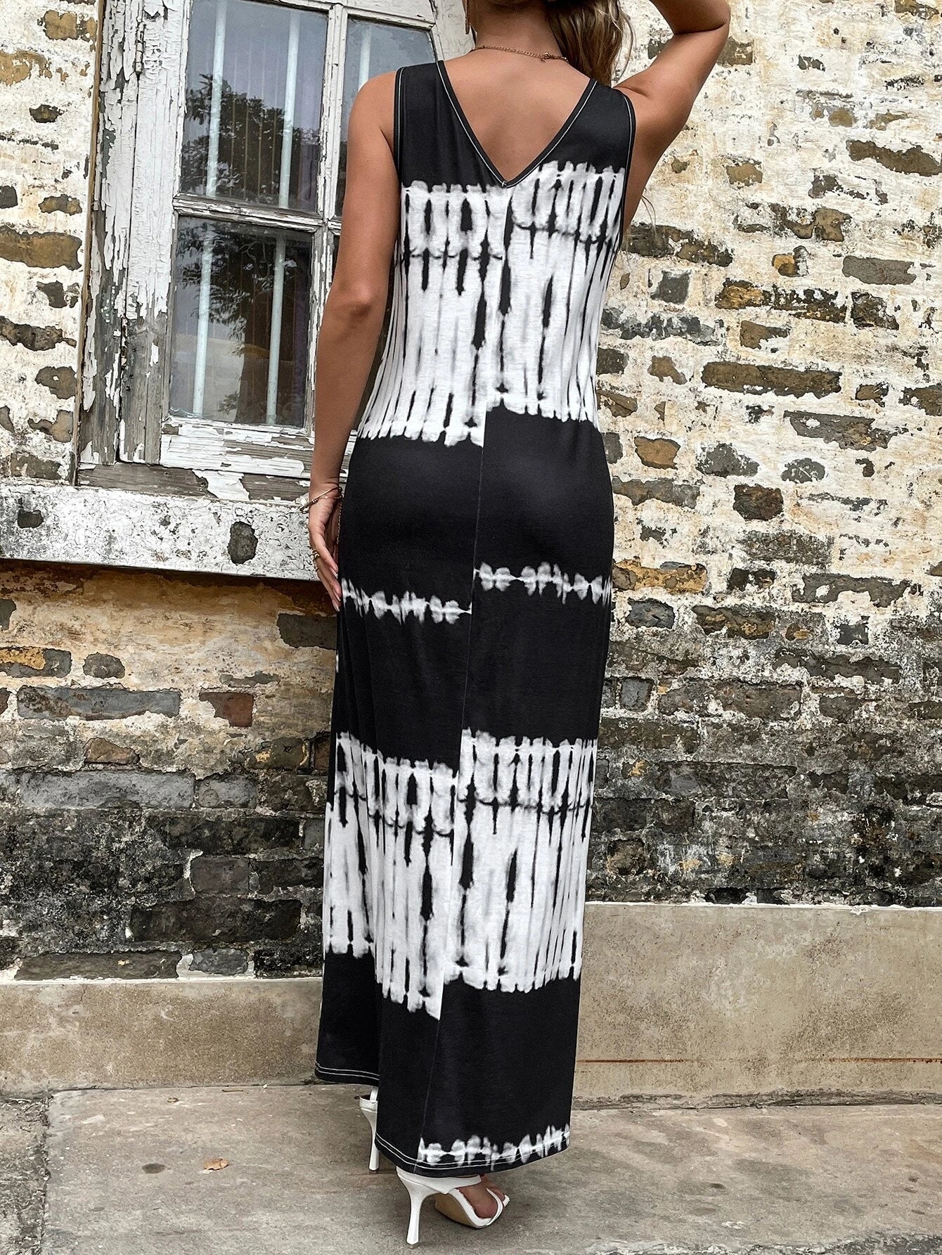 Tie Dye Pocket Maxi Dress