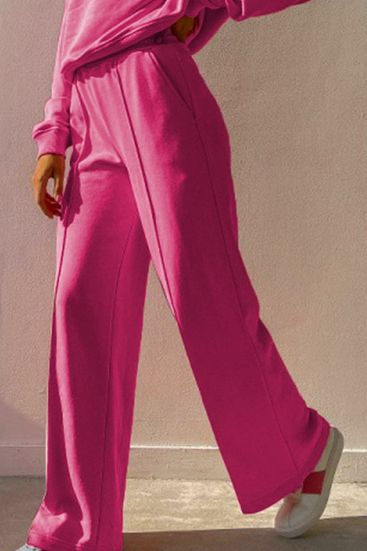 Casual Solid Split Joint Harlan Speaker Solid Color Bottoms