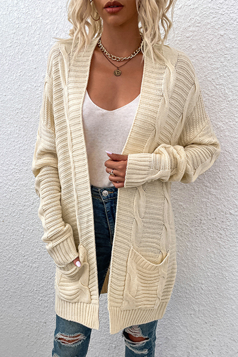 Fashion Solid Split Joint Cardigan Collar Tops(10 colors)