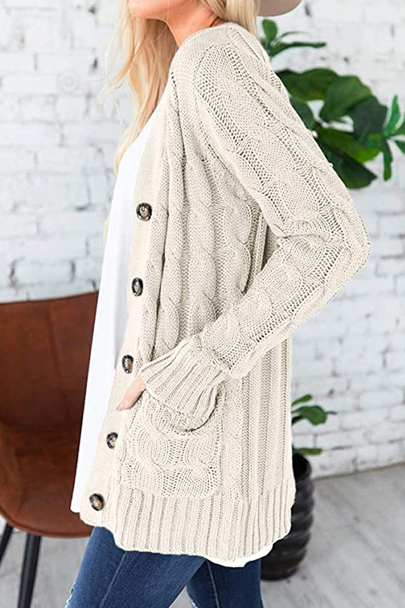 Fashion Solid Split Joint Cardigan Collar Tops(8 colors)