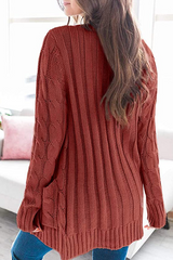 Fashion Solid Split Joint Cardigan Collar Tops(8 colors)