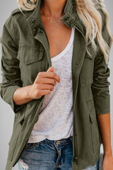 Casual Solid Patchwork Turndown Collar Outerwear(5 Colors)