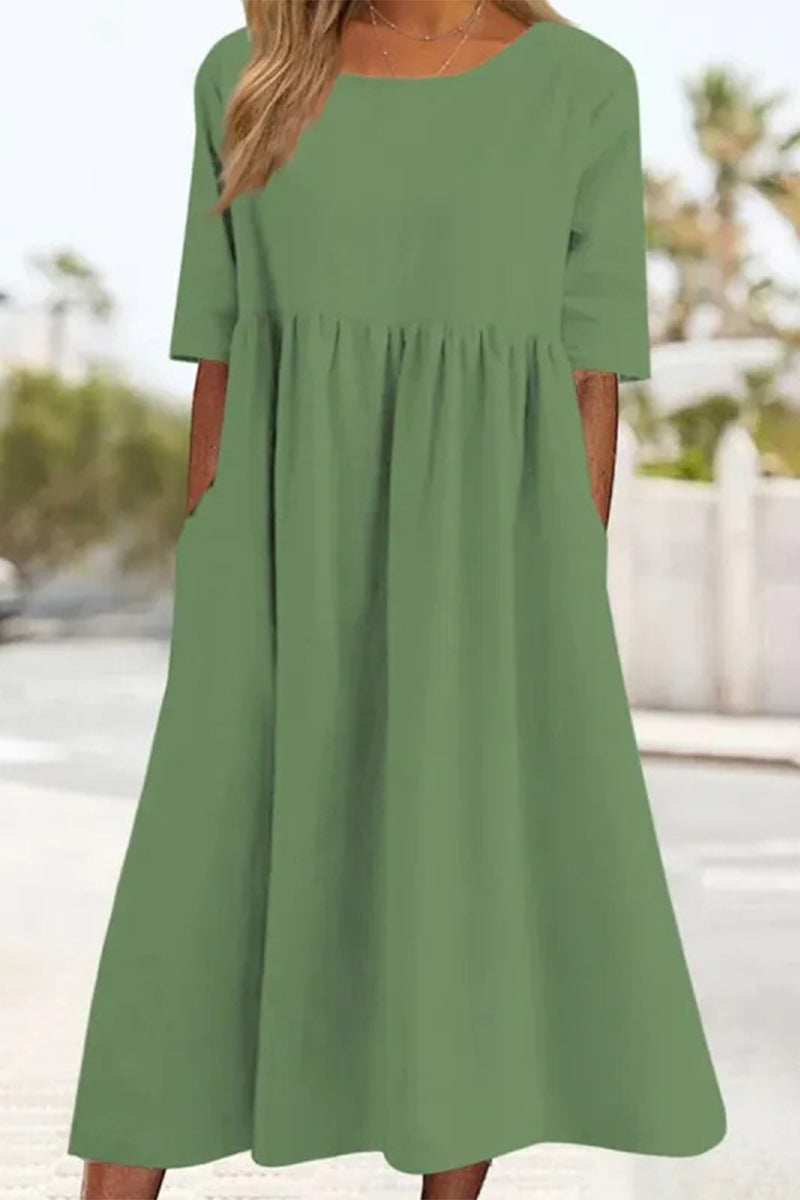 Women's Casual Cotton Dress(9 Colors)