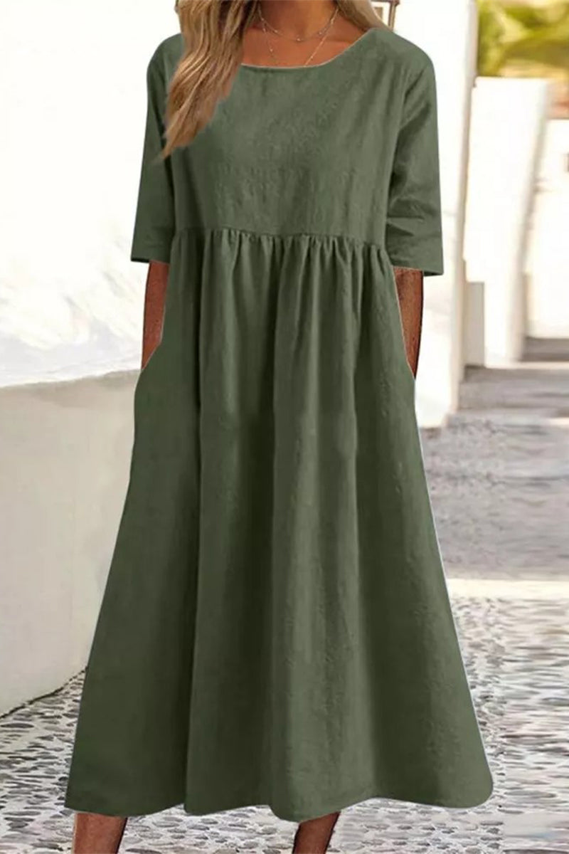 Women's Casual Cotton Dress(9 Colors)