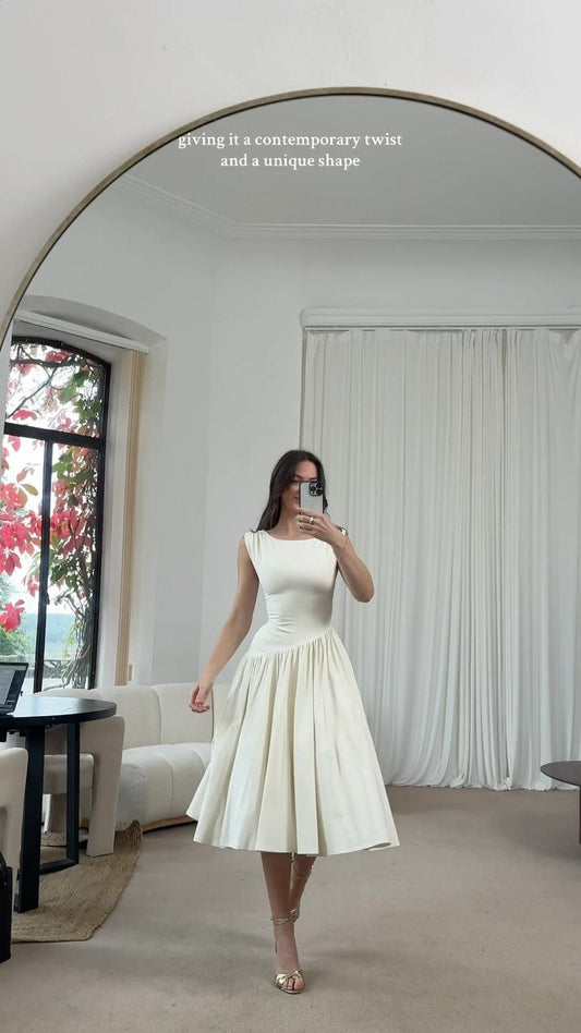 Solid Color Sexy Patchwork Dress