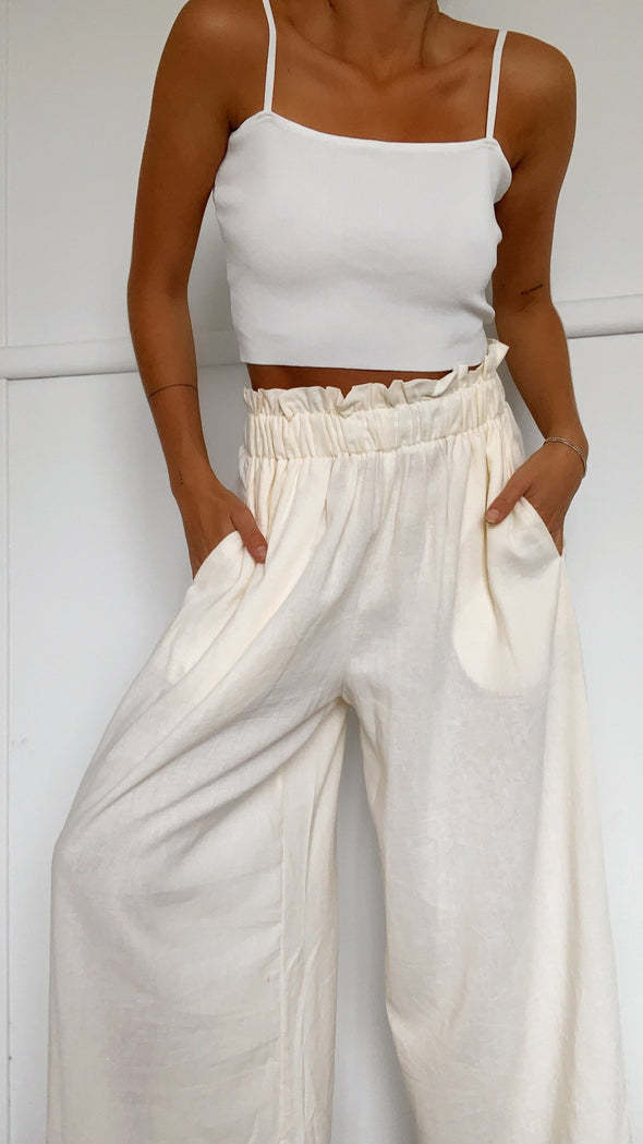 Summer High Waist Wide Leg Pants Loose Long Wide Leg Pants