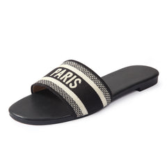 Casual Beach Flat Slide - Paris