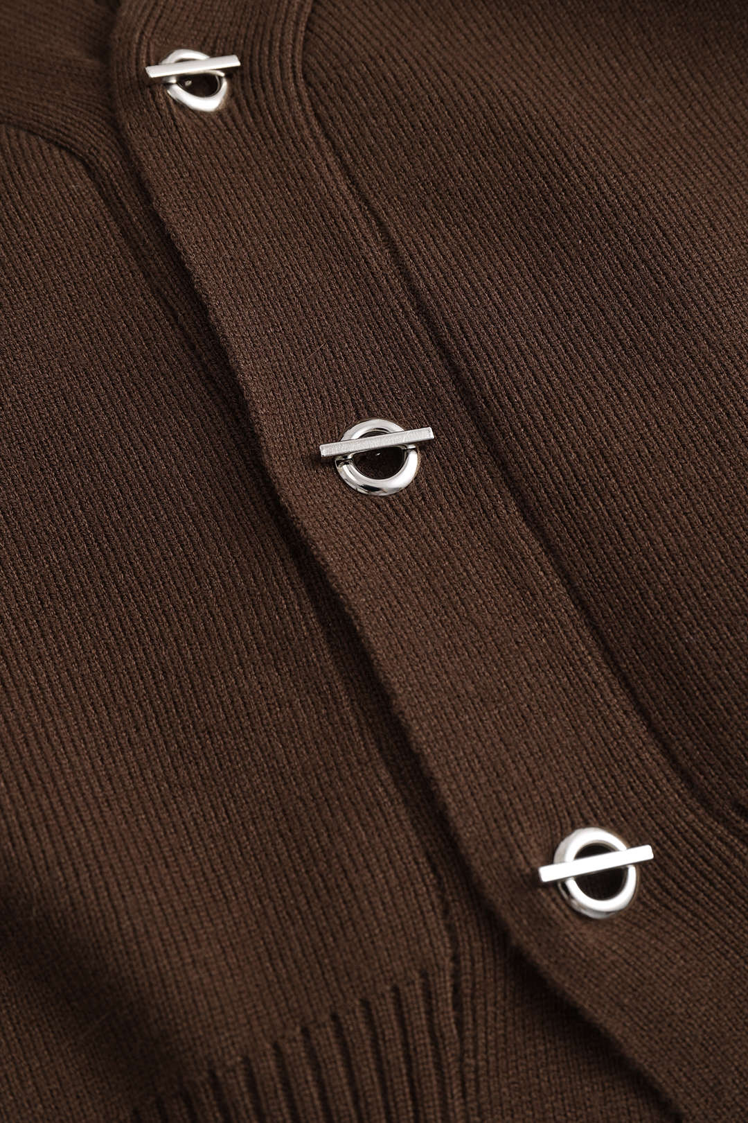 Sweater Button V-Neck Long-Sleeve Top