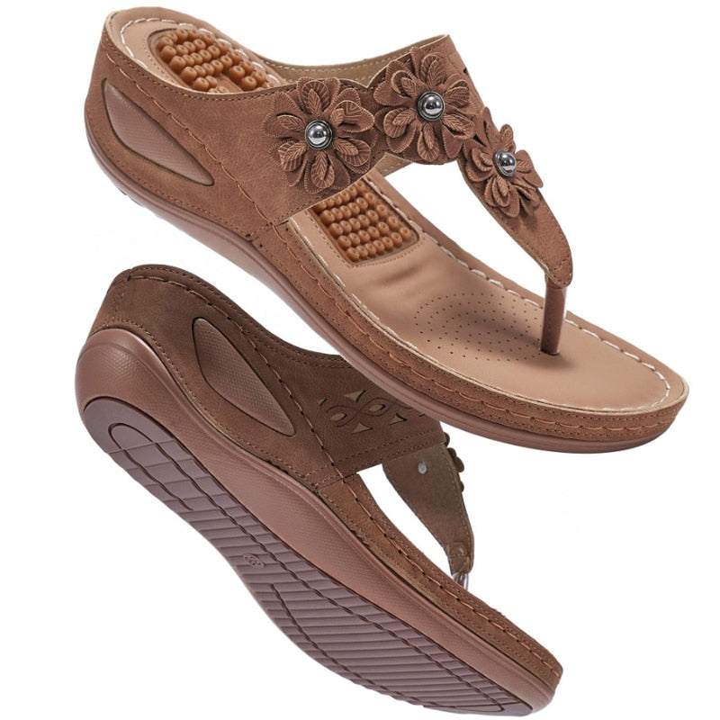 Women Premium Comfort Wedge Massage Fashion Sandals