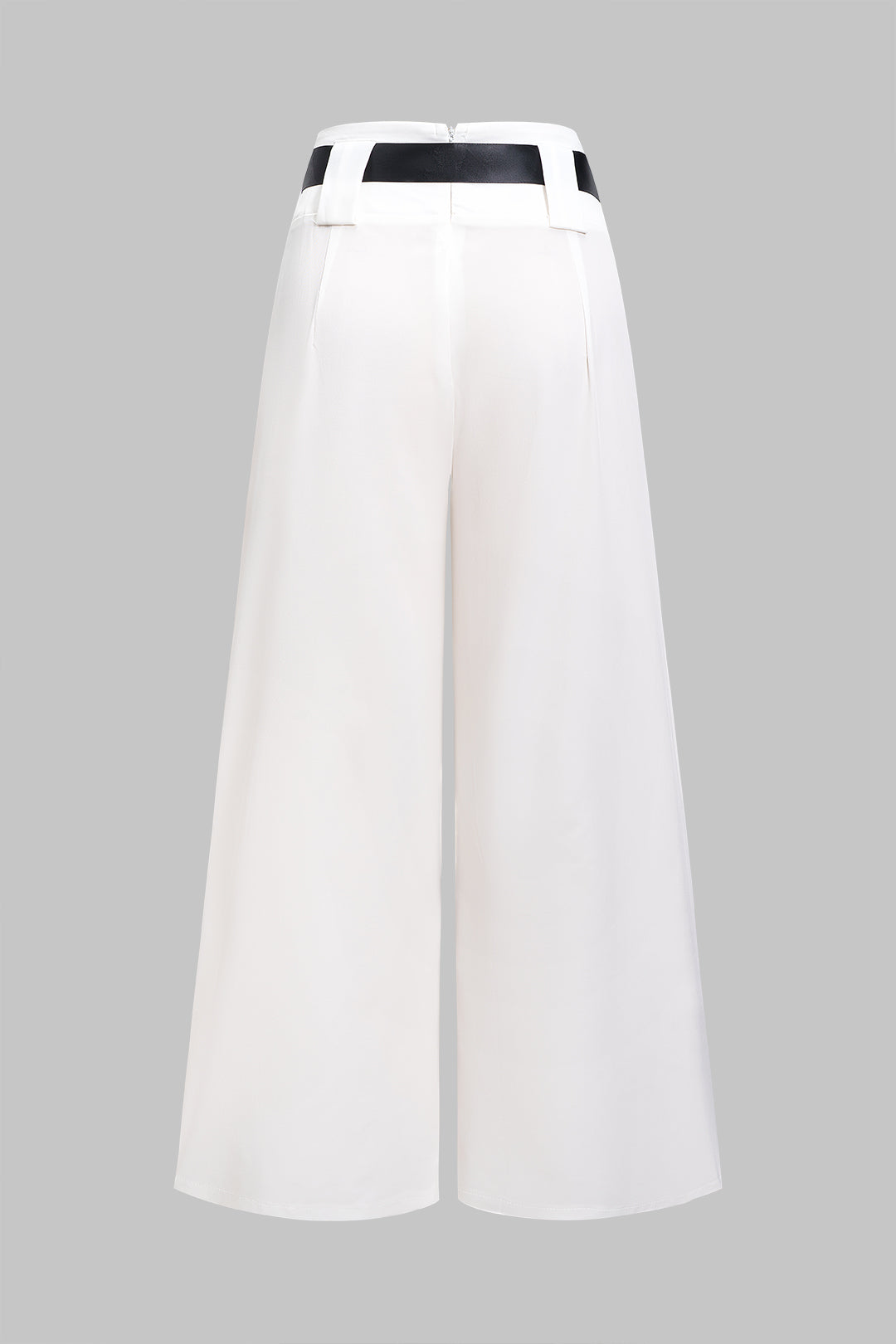 Tie-Up Wide Leg Trousers