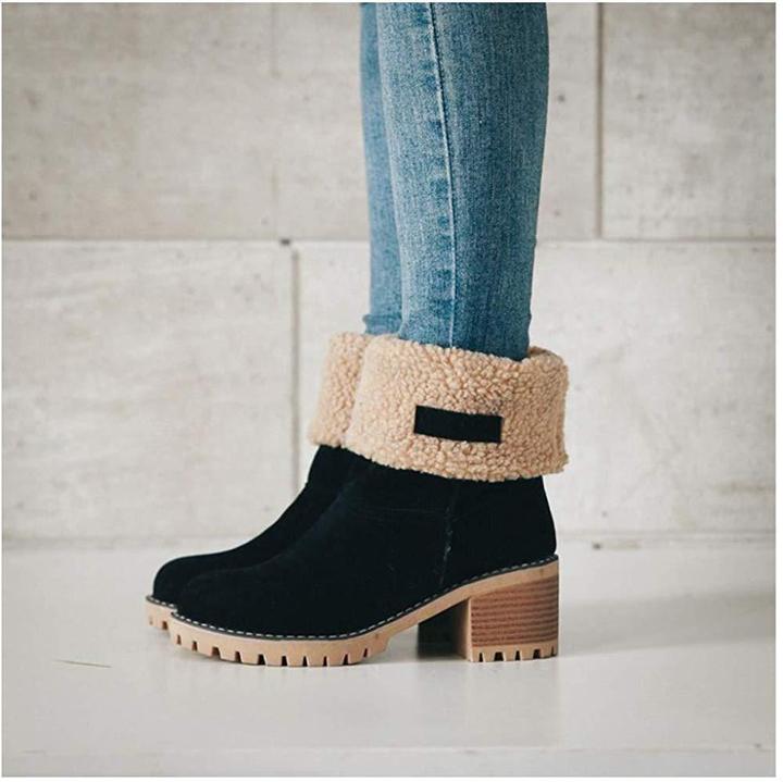 🔥Black Friday promotion🔥COSY Winter Premium Women Suede Snow Chunky Ankle Boots