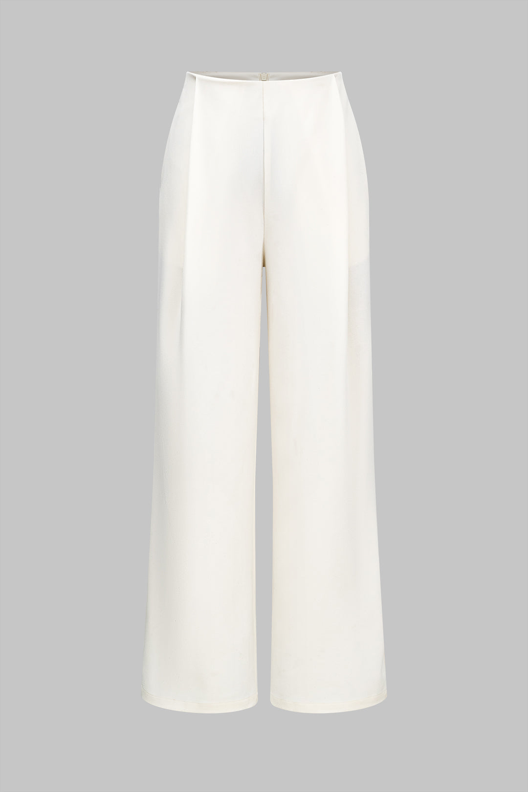 Zipper Detail High Waist Trousers