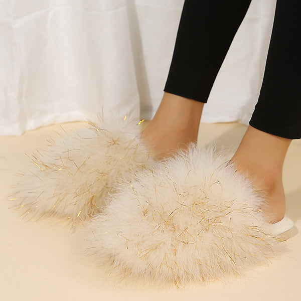 Comfy Candy Color Fuzzy Slippers