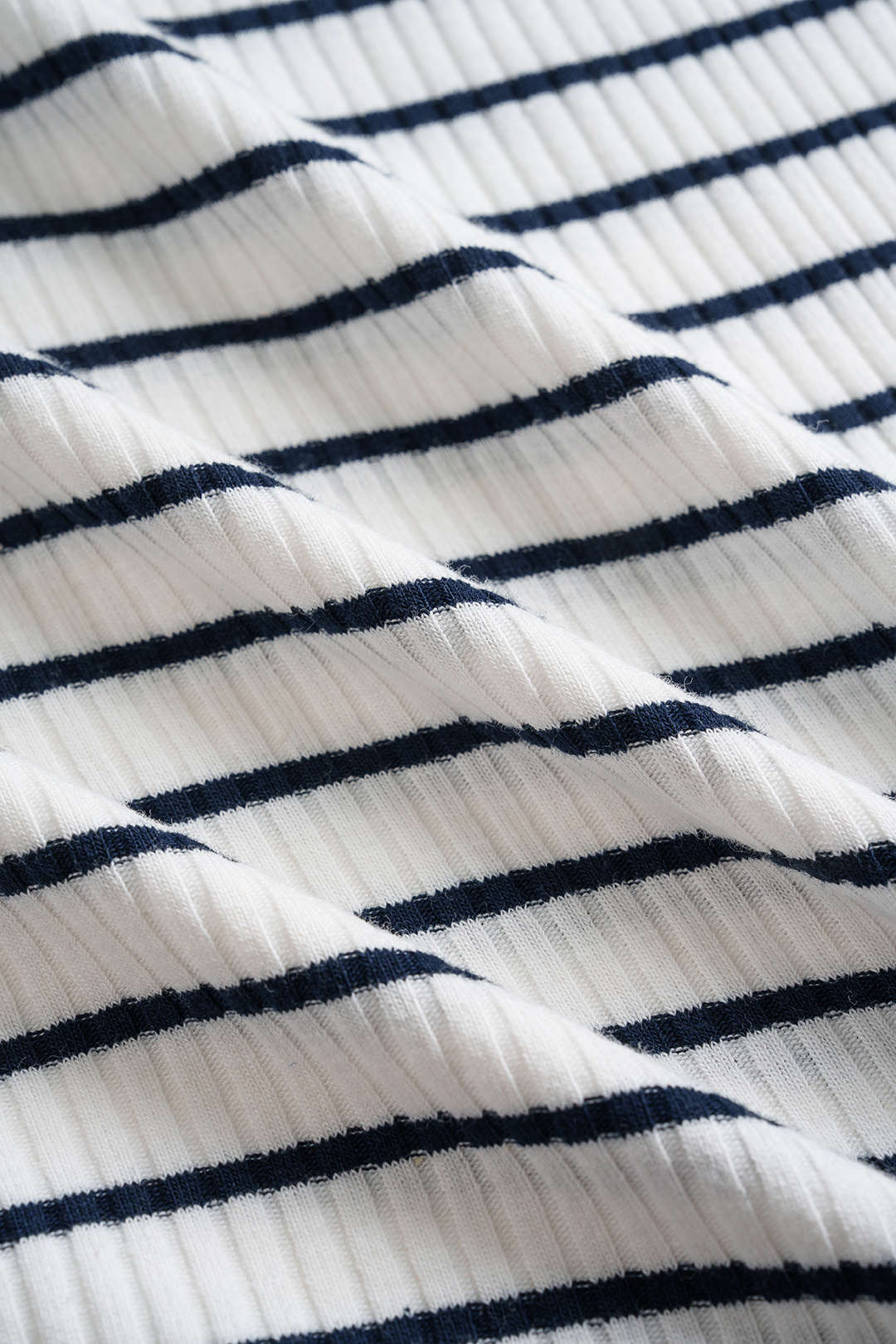 Stripes Print Ribbed Slip Tank Top