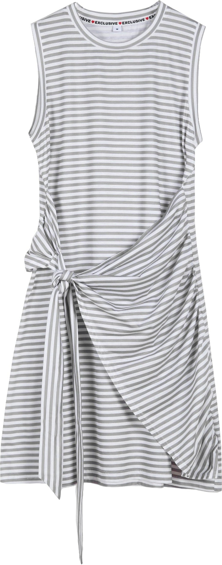 Classy Sleeveless Striped Print Mini Dress