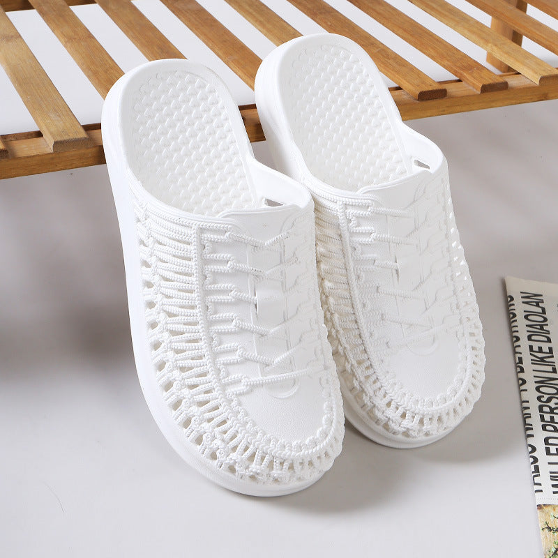 Women's Toe Cap Outdoor Hollow Beach Hole Slippers