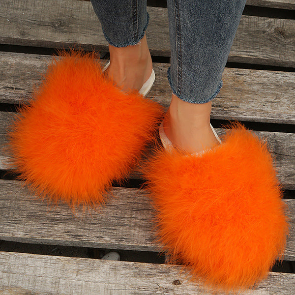 Comfy Candy Color Fuzzy Slippers