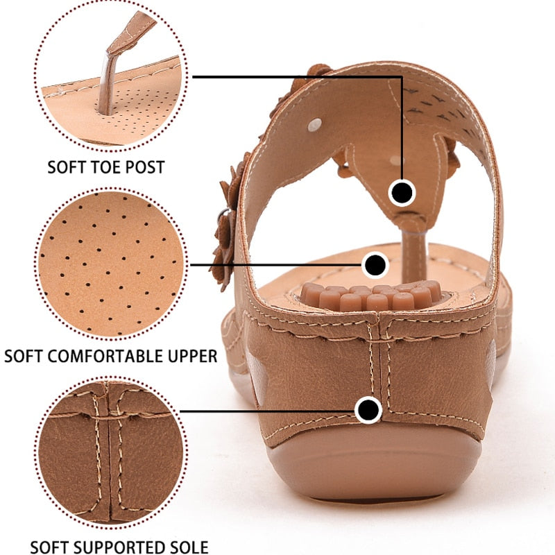 Women Premium Comfort Wedge Massage Fashion Sandals