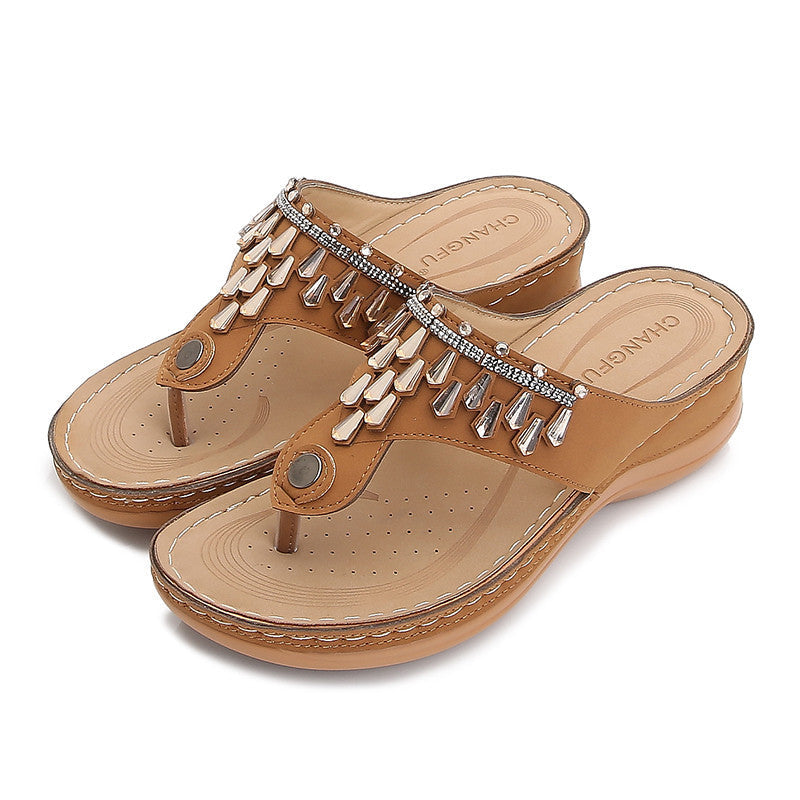 Lightweight Rhinestone Non-Slip Sandals