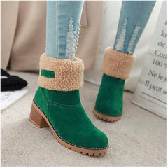 🔥Black Friday promotion🔥COSY Winter Premium Women Suede Snow Chunky Ankle Boots