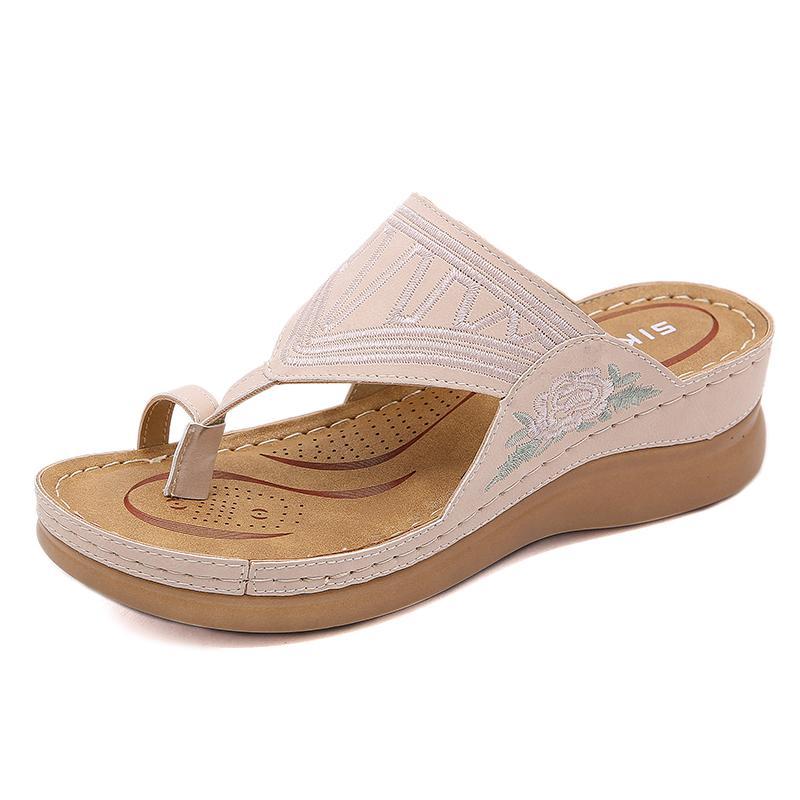 Women's Embroidery Wedge Sandals