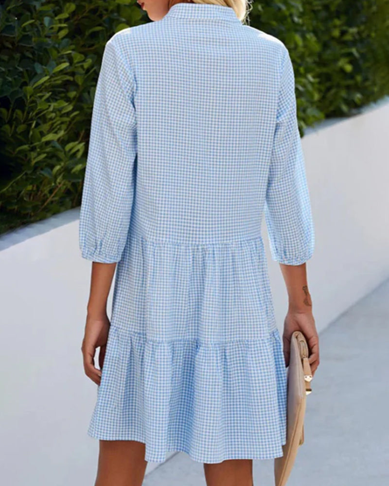 Bellaâ„?- Summer Plaid Dress