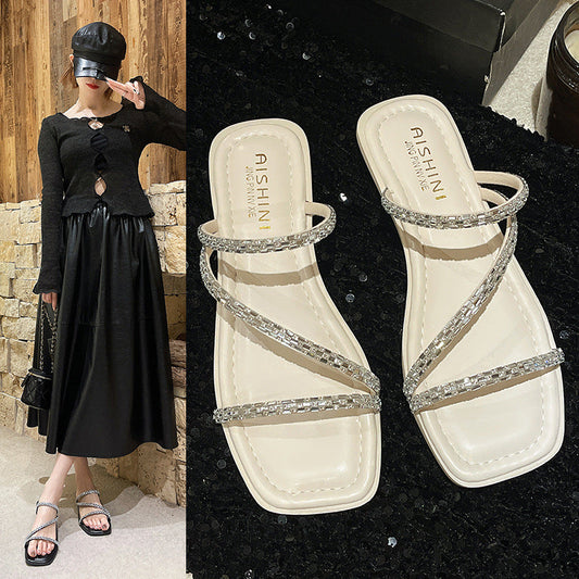 Women's Outdoor Soft Bottom Square Toe Fashion Sandals