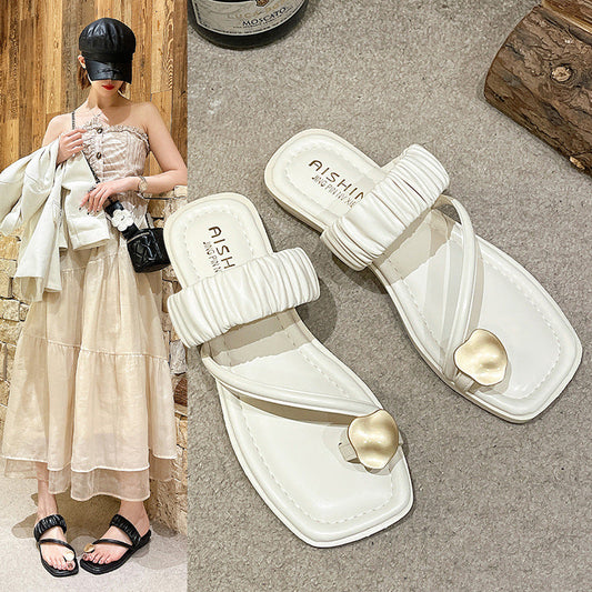 Women's Toe Covering Summer Outdoor Wear Design Versatile Sandals
