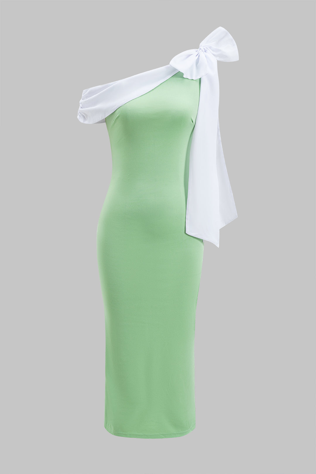 Tie-Up Sleeveless Asymmetrical Midi Dress