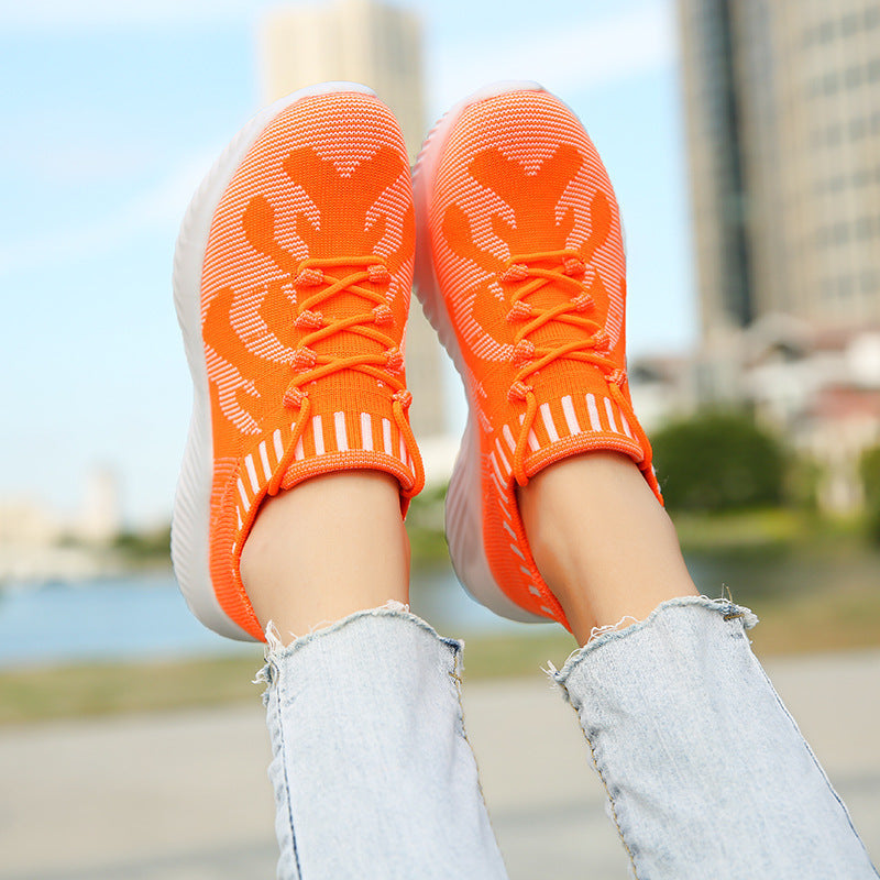 Comfortable Walking Memory Foam Lightweight Sports Shoes Slip On Sock Sneakers