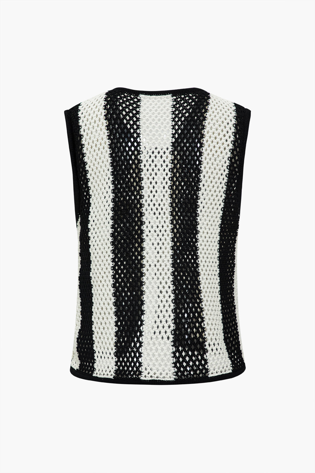 Stripe Cut Out Sweater Vest