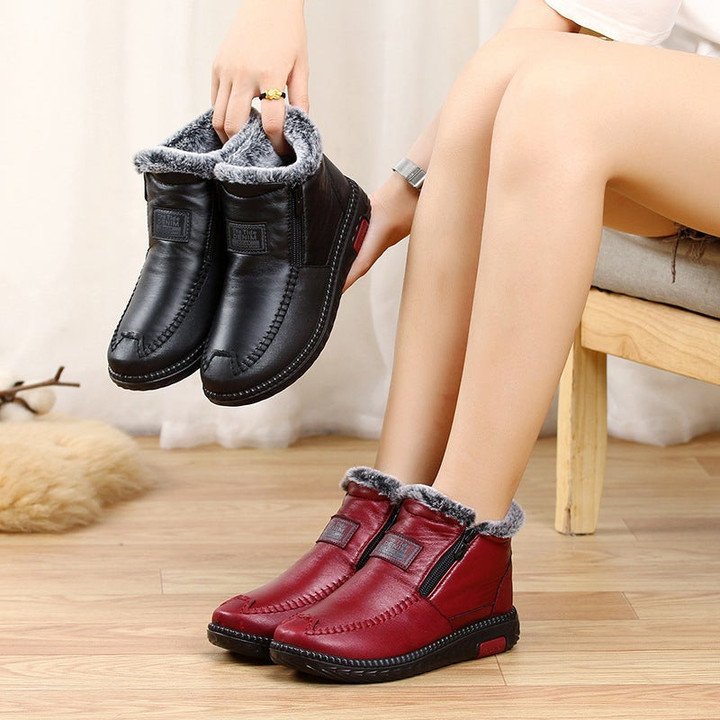 Women's Soft Leather Winter Warm Shoes