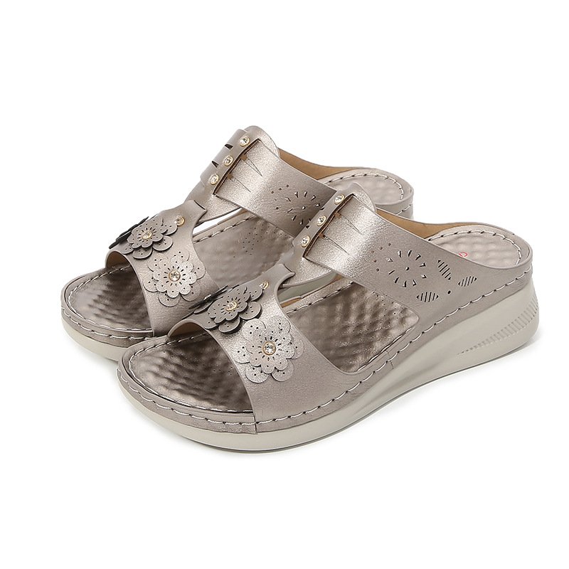 Rhinestone Flower Casua Light And Non-slip Sandals