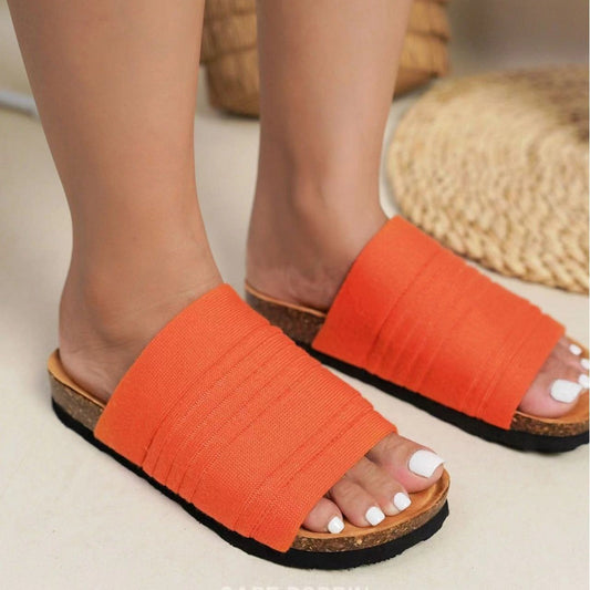 Women's Thick-soled Plus Size Solid Color Breathable Sandals