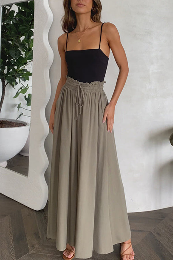 Solid Color Lightweight Flowy Wide Leg Pants