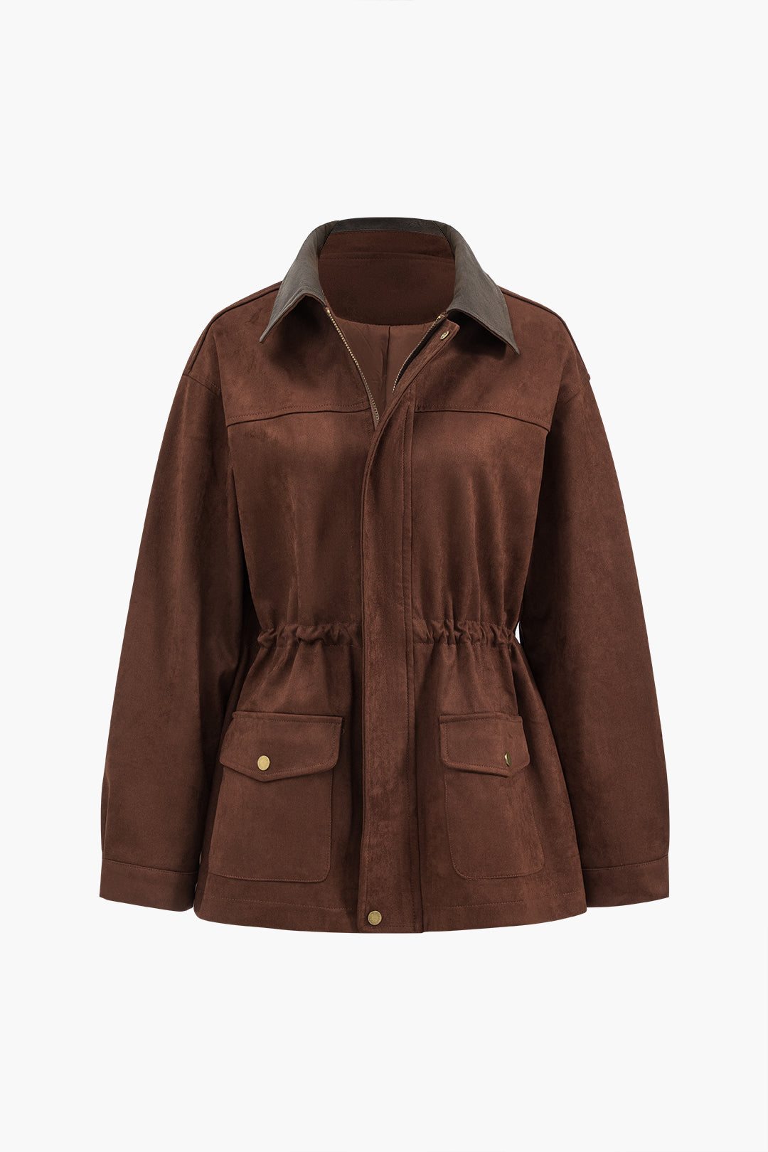 Suede Retro Zipper Jacket