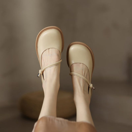 Macey Round Toe Block Heels Mary Jane Shoes