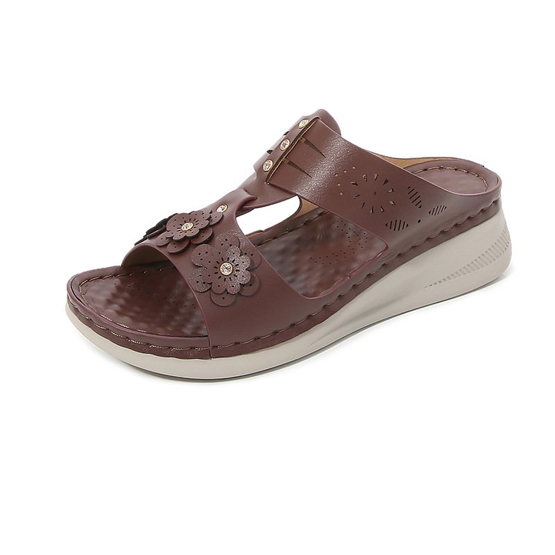 Rhinestone Flower Casua Light And Non-slip Sandals