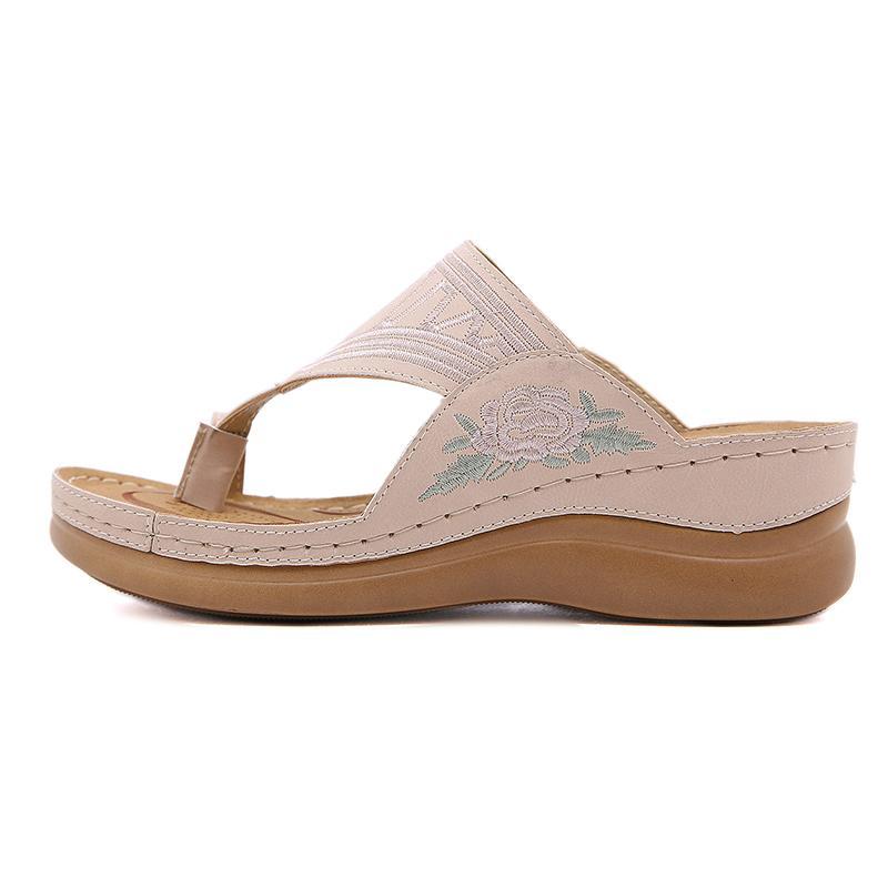 Women's Embroidery Wedge Sandals