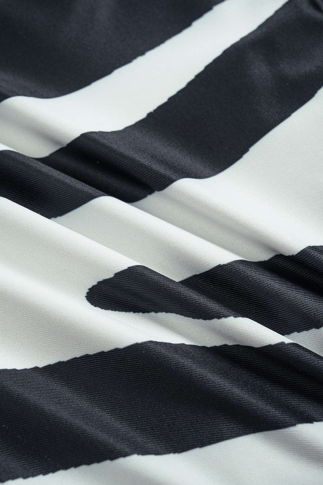 Stripes Print Metallic Decor Tie-Up Bikini Set