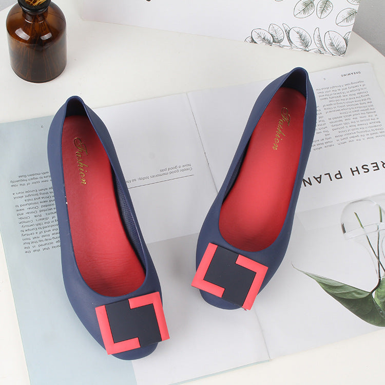 Women's Fashion Summer Wedge Round Toe Square Sandals