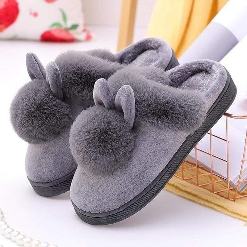 Cute Fluffy Pom Pom Slippers