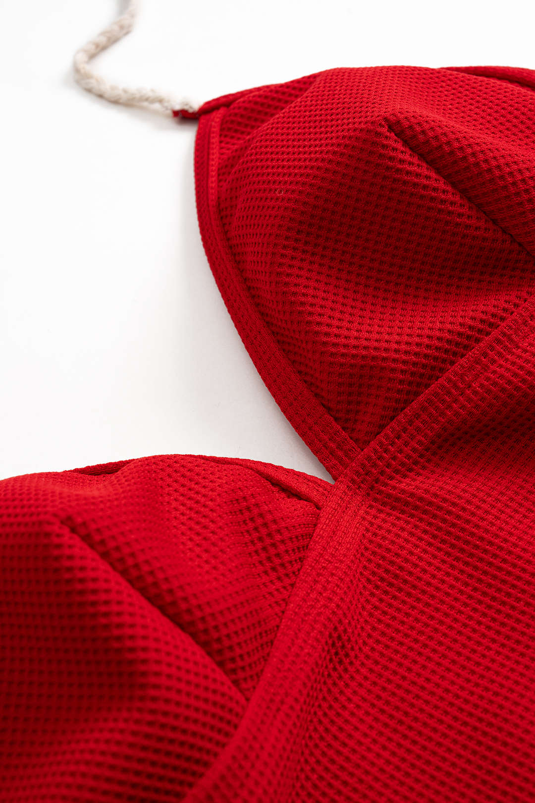 Tie-Back Halter Backless Swimwear And Ruffle Detail Cover Up Set