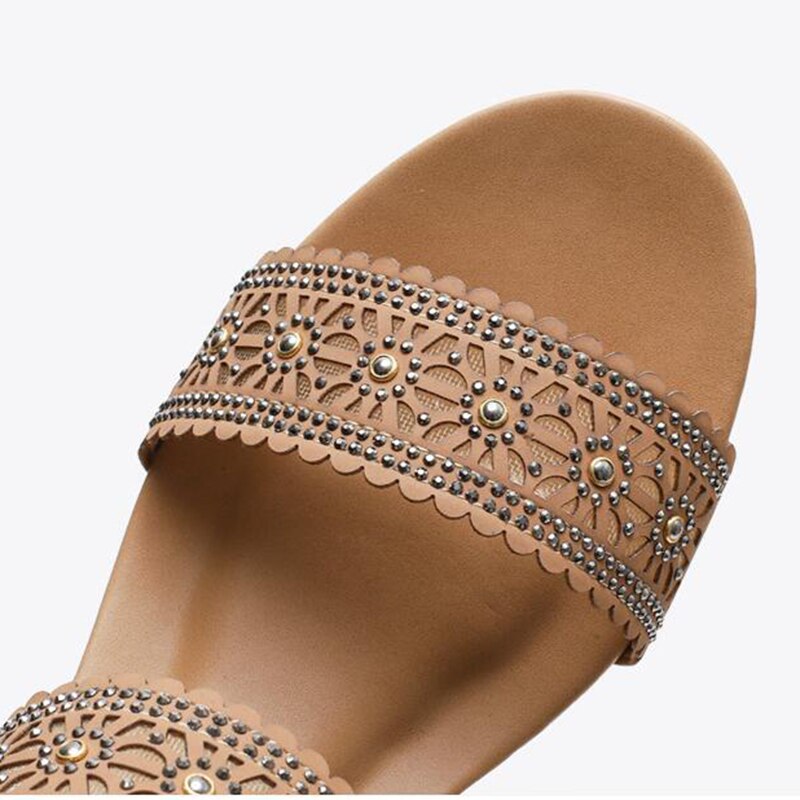 Women's Sandals Hollow Flowers Casual Wedge Shoes