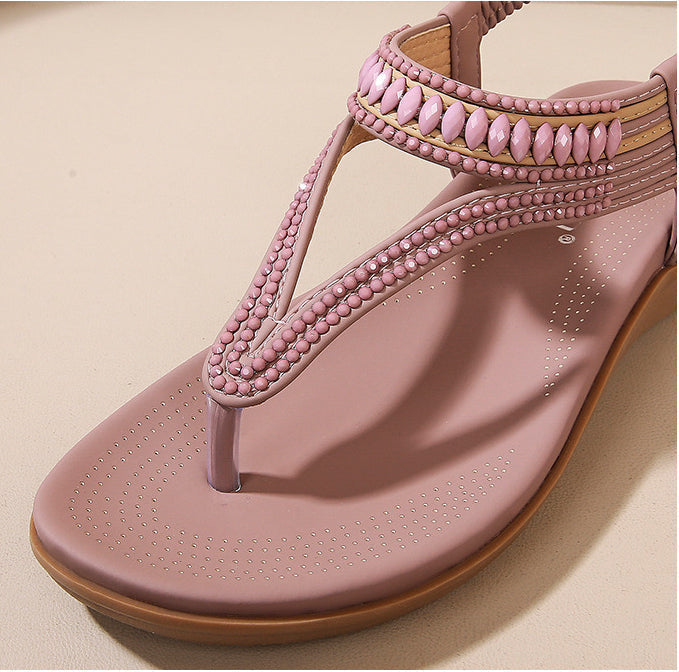 Summer Beaded Soft Breathable Comfort Sandals
